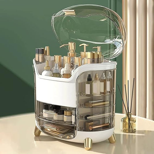 Organizador de Maquillaje Grande con Cajones y Estante